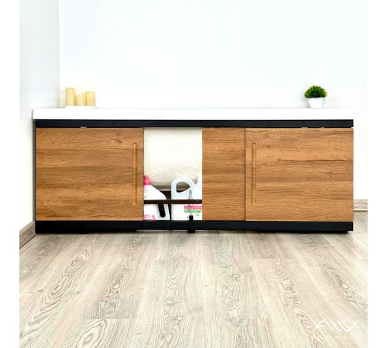 Экран под ванну ALAVANN МДФ Alt Black 1,5 дуб ALV1201002