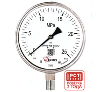Манометр коррозионностойкий Физтех ДМ8008-ВУф Кс исп 2 0-25 МПа кт.1,0 d.160 IP65 M20_1,5 РШ SG, Глицерин 4687205724700