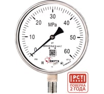 Манометр коррозионностойкий Физтех ДМ8008-ВУф Кс исп 2 0-60 МПа кт.1,0 d.160 IP65 M20_1,5 РШ SG, Б/запол 4687205724878