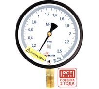 Манометр точного измерения ПО Физтех, АО МТИф 0-2,5 МПа кт.0,4 d.160 IP40 M20_1,5 РШ Корр.0 4687205632463