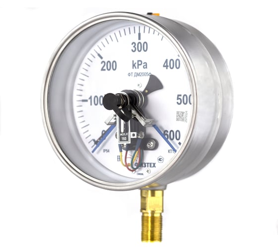 Манометр ПО Физтех, АО ДМ2005ф исп V 0-600 кПа кт.1,5 d.160 IP54 M20_1,5 РШ SG 4687205622846 1