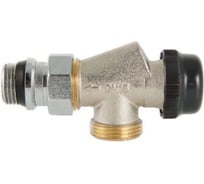 Термостатический клапан для радиатора ООО ПКФ Сварком угловой с преднастройкой 1/2 осевой с доп.упл, ( VT.180.NER) (1 шт.) СанТех s041971