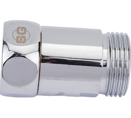 Прямое соединение для полотенцесушителя SG г/ш 1"х1", хром, 2 шт 731SCH1010