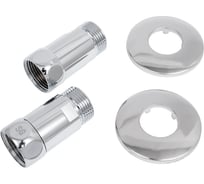 Прямое соединение для полотенцесушителя SG г/ш 3/4"х3/4", хром, 2 шт 731SCH0505