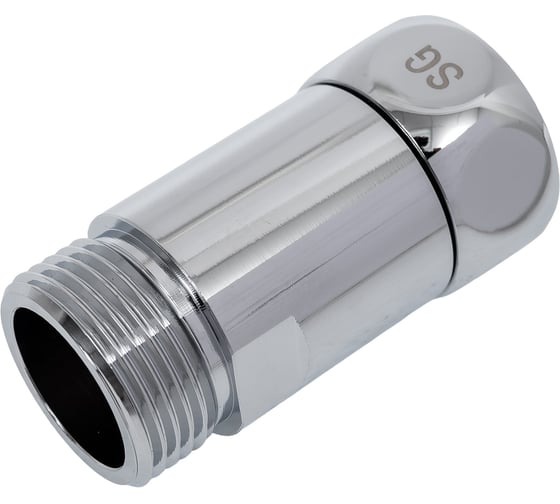Прямое соединение для полотенцесушителя SG г/ш 3/4"х3/4", хром, 2 шт 731SCH0505