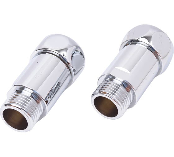 Прямое соединение для полотенцесушителя SG г/ш 3/4"х1/2", хром, 2 шт 731SCH0504