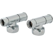 Вентиль угловой Millennium 1-1/2 гайка-гайка для полотенцесушителя (пара) VOFF0112