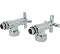 Вентиль угловой Millennium 1-1/2 гайка-штуцер для полотенцесушителя (пара) VKFM0112