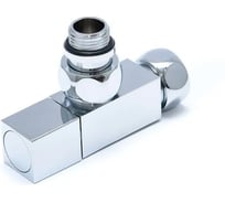 Вентиль угловой Millennium 3/4- 1/2 гайка-штуцер для полотенцесушителя квадратный (пара) В-1