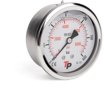 Манометр гидравлический виброустойчивый Урдюга D63 мм 0-600 bar 1/4BSP TP осевой МГВО600