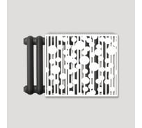 Экран на чугунный радиатор ООО СКП 990x600x150 мм, круги, белый ЭРЧ-023Б