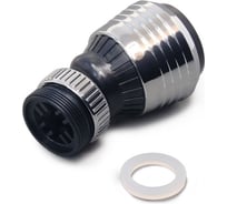 Насадка VODA Колокол, 2 режима, нерж.сталь, на шарнире, с переходником, VNABALLS