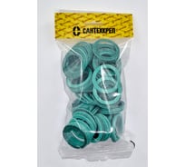 Безасбестовая паронитовая прокладка заглушек алюм. радиатора Сантехкреп 1 дюйм 32x41x2 мм фасовка 100 шт. 2.13.6.