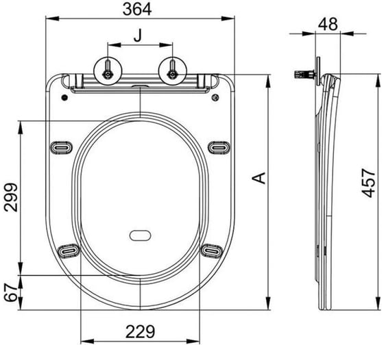 Сиденье для унитаза Comfort X2 AV Engineering AVWHR203X2C