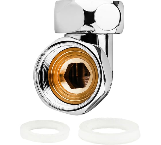 Соединение угловое для полотенцесушителя PROFACTOR CHROME в/в 1x1 PF TF 764