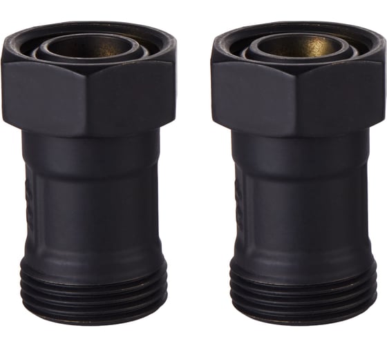 Набор нижнего подключения ROYAL THERMO прямой, раздельный 3/4x3/4ЕК (черный) НС-1559435