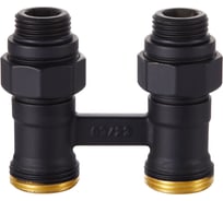 Узел нижнего подключения ROYAL THERMO прямой 1/2x3/4 EK (черный) НС-1559439