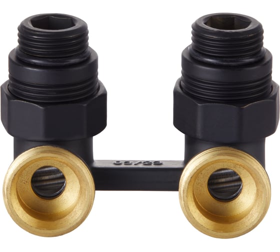 Узел нижнего подключения ROYAL THERMO угловой 1/2x3/4 EK (черный) НС-1559441 1