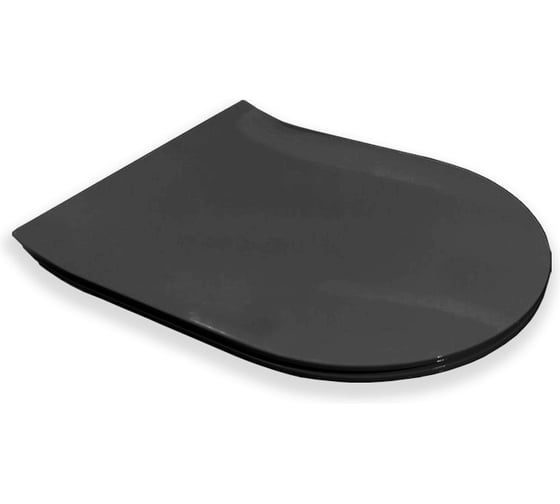 Сиденье тонкое быстросъемное Hatria с системой EXTRA-SLIM плавного закрывания, цвет черный матовый A0Y9D502
