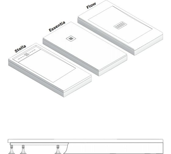 Экран GooD DooR ABS 1000х1000, белый ЭЛ00118