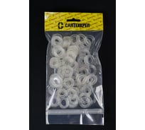 Силиконовая прокладка из прозрачного ПВХ Сантехкреп 3/4 (14x24x2 мм.) комплект 2 пакета по 100шт 2.11.2._2