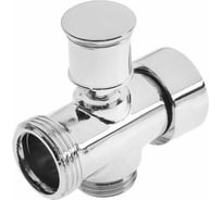 Дивертор для смесителя ZEIN Z745 корпус цинк, с круглой гайкой, переключатель латунь, хром 5202114