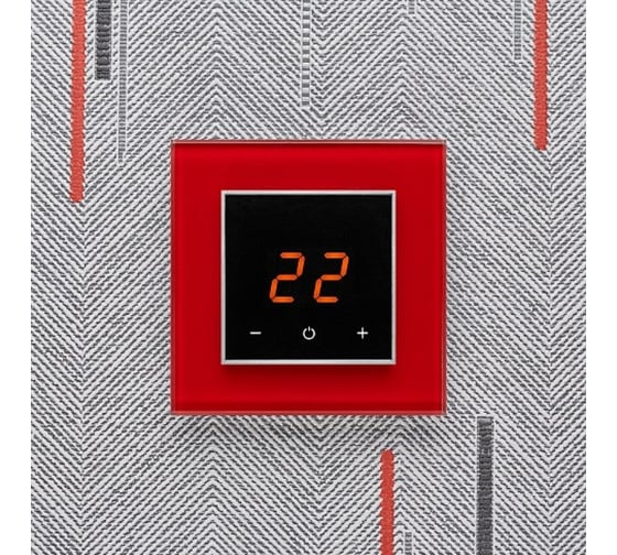 Терморегулятор AURA ORTO 1586 Red Luminous (светящийся красный) 059233