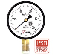 Манометр технический Физтех МП3-Уф 0-100 кгс/см2 кт.1,5 d.100 IP40 M20_1,5 РШ 4687206458529