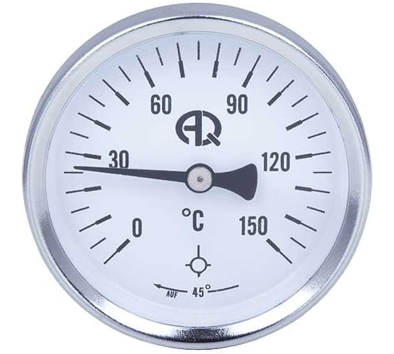 Термометр AQUALINK 63 мм, осевое подключение, L=30 мм, 0-150 С 2790 1