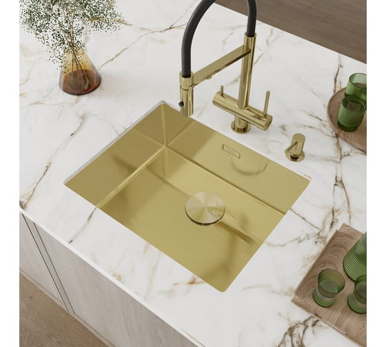 Декоративная накладка IDDIS Kitchen Line нержавеющая сталь, матовое золото CAPMG00i59