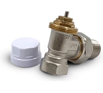 Вентиль угловой термостатический Primoclima Armature 1/2, никелированный PC1212TA