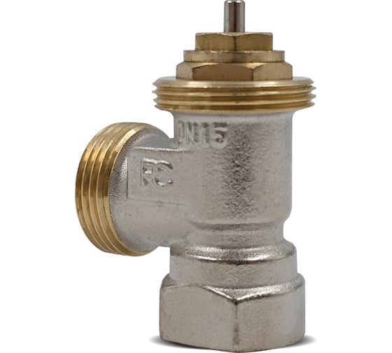 Вентиль угловой термостатический Primoclima Armature ВР-НР 1/2x3/4, без хвостовика, никель PC3412TANN