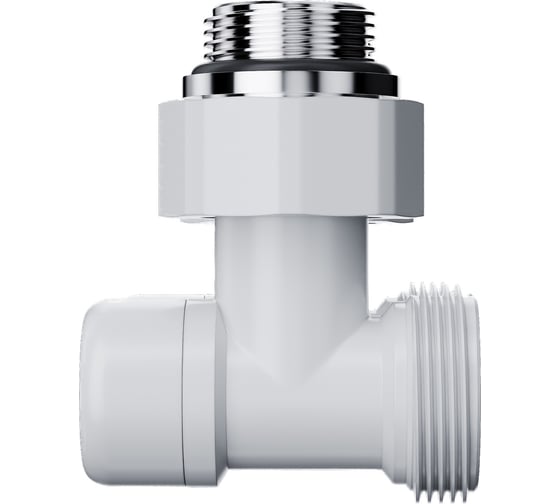Узел нижнего подключения ROYAL THERMO Design угловой 1/2x3/4 EK (белый) НС-1701222