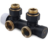 Узел нижнего подключения термостатический угловой Primoclima Armature Thermolink 1/2x3/4, ч PCS3412MB