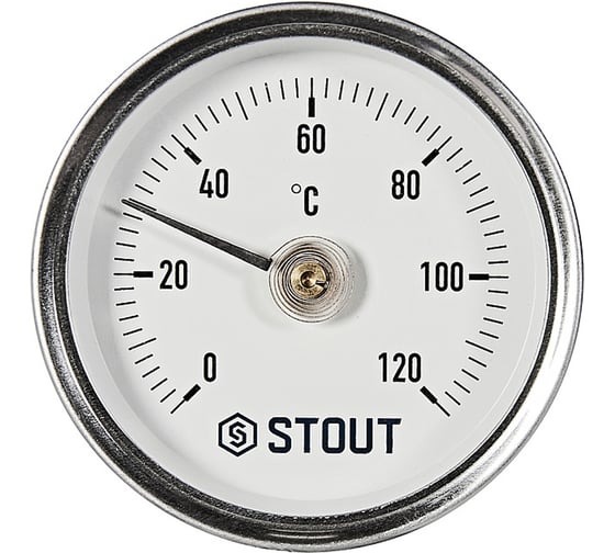 Термометр биметаллический STOUT SIM-1004-630015 накладной с пружиной RG0094NU9EUF2R 1