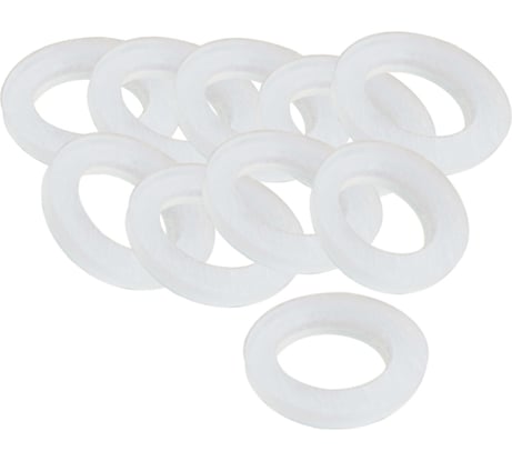 Набор прокладок Профитт прозрачный ПВХ пластикат, 1", 19х30 мм, 10 шт. 9273255