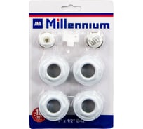 Комплект пробок для радиатора Millennium 1"–1/2" — набор монтажных элементов MKR1210