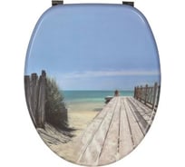 Сиденье для унитаза WIRQUIN серии TRNDY LINE "HOLIDAY BEACH" с креплениями из нержавеющей стали 20719122