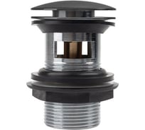 Выпуск для умывальника с переливом IDDIS матовый графит, Slide, , SLIGM1Wi88