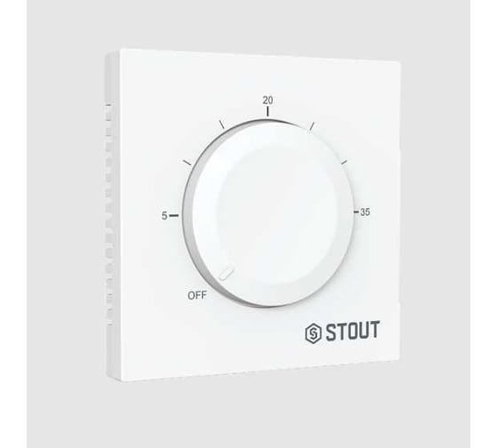 Термостат теплого пола STOUT STE-2001-110710 16А белый RG0093NF3EOKB7