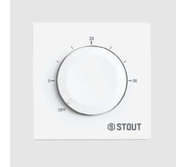 Термостат теплого пола STOUT STE-2001-130210 3А, ON/OFF белый RG0093NF3EPAJ9