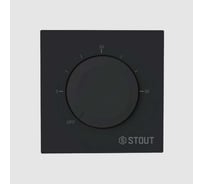 Термостат теплого пола STOUT STE-2001-130220 3А, ON/OFF черный RG0093NF3EPPJB
