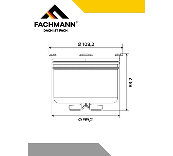 Гидрозатвор мокрый для душевого трапа FACHMANN серии 310, 510, 520 04.114