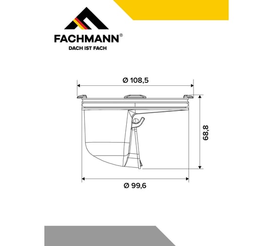 Гидрозатвор незамерзающий для душевого трапа FACHMANN серии 310, 510, 520 04.116
