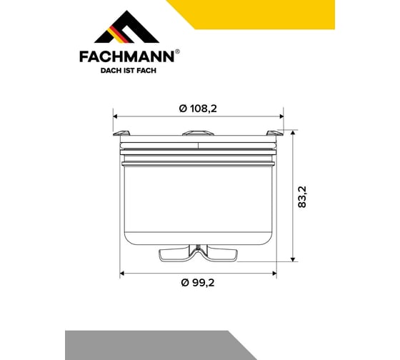 Гидрозатвор сухой для душевого трапа FACHMANN серии 310, 510, 520 04.115