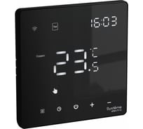 Термостат Wi-Fi электронный для теплого пола Systeme Electric ARTGALLERY, 16 A, в сборе, ЧЁРНЫЙ GAL001038