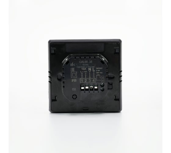 Термостат Systeme Electric Wi-Fi электронный для теплого пола ARTGALLERY, 16A, в сборе, ЧЁРНЫЙ GAL001038