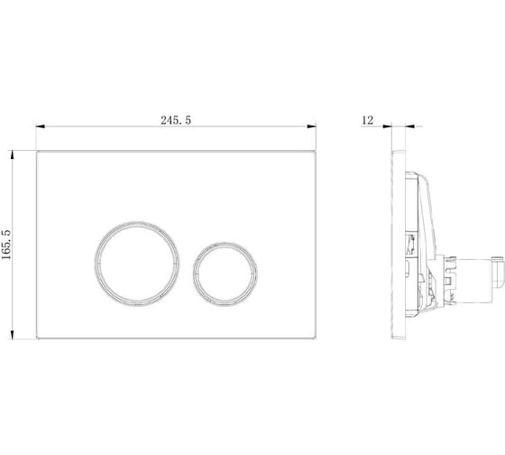 Кнопка смыва ALLEN BRAU PRIORITY 3.0 пневмо, abs Олива RAL7033 9.20A01.CGM (345329) 00345329