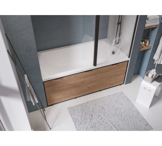 Экран для ванны 1Marka 160 Grunge Loft Дуб Крафт золотой GL160CraftGold