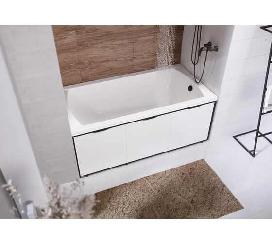 Экран для ванны 1Marka 160 Grunge Loft Супер Айс белый GL160IceWhite